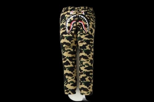 BAPE Gore-Tex 1st Camo Shark Track Pants Yellow