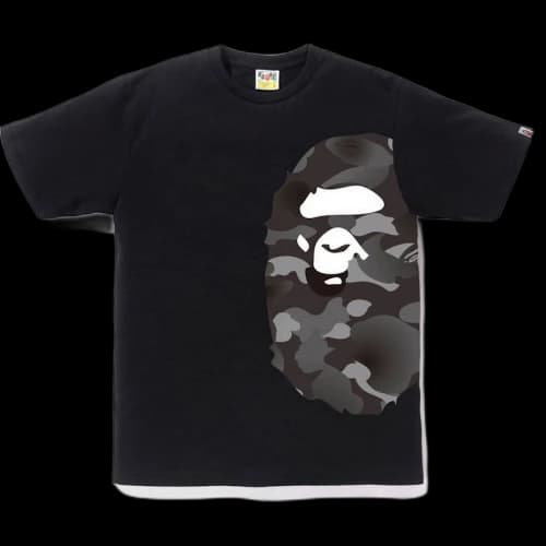 BAPE Gradation Camo Side Big Ape Head Tee Black/Black
