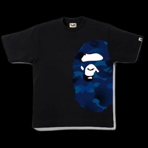 BAPE Gradation Camo Side Big Ape Head Tee Tee Black/Blue