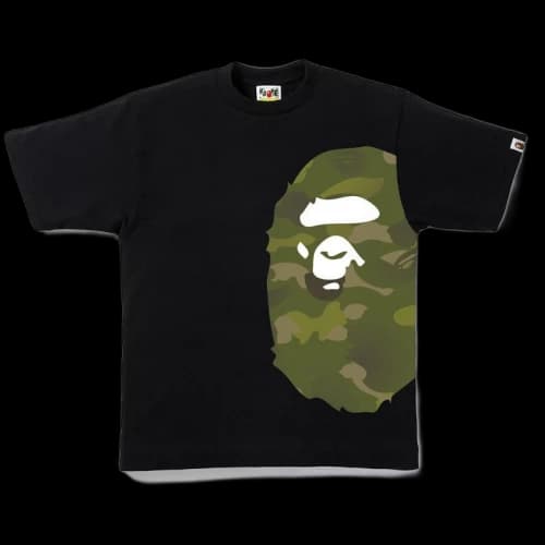 BAPE Gradation Camo Side Big Ape Head Tee Tee Black/Green