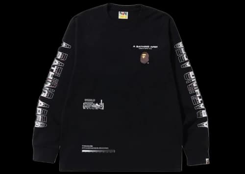 BAPE Graphic #2 L/S Tee Black