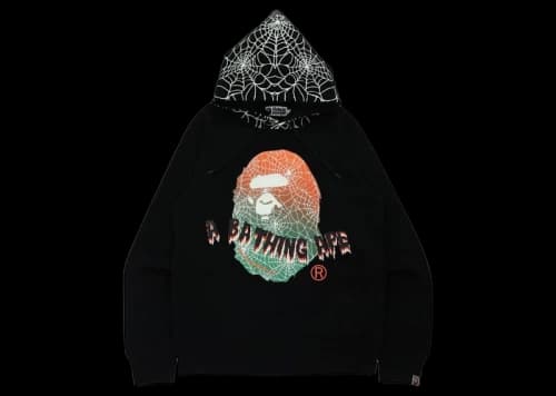 BAPE Halloween Ape Head Glow in the Dark Pullover Hoodie Black