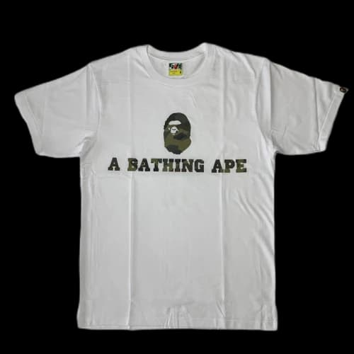 BAPE Happy New Year 1st Camo Tee White/Green