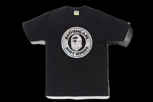 BAPE Hologram Busy Works Tee Black