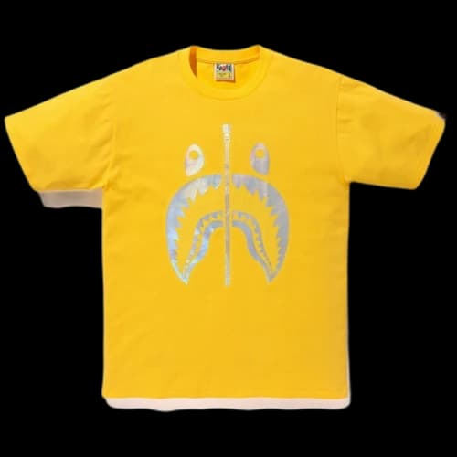 BAPE Hologram Shark Tee Yellow