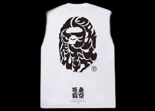 BAPE Japan Culture Kanji Ape Head Tee White