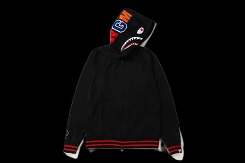 BAPE Jersey Full Zip Hoodie (SS20) Black
