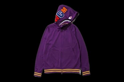 BAPE Jersey Full Zip Hoodie (SS20) Purple