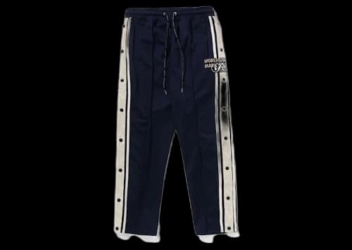 BAPE Jersey Track Pants Navy