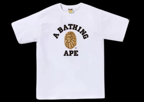 BAPE Jewels College Tee White