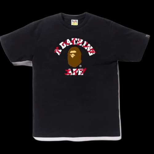BAPE Katakana College Tee Tee Black