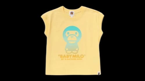BAPE Kids Baby Milo Gradation Print Relaxed Fit Tank Top Yellow