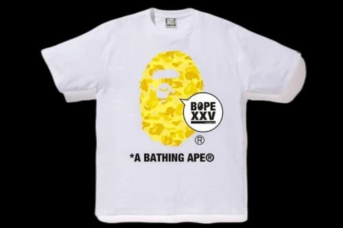 BAPE Kids XXV Ape Head Tee White