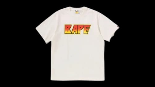 BAPE Kiss Logo Tee Ivory