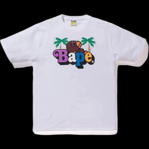 BAPE LA Milo on Tee White
