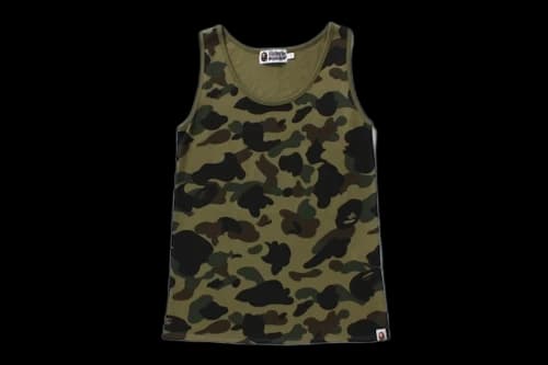 BAPE Ladies 1st Camo Tank Top Green