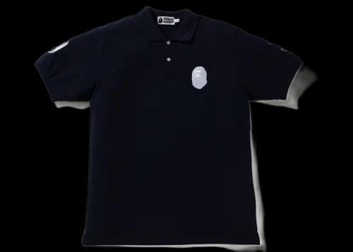 BAPE Large Ape Head Polo Polo Navy