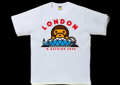 BAPE London Baby Milo Tee White