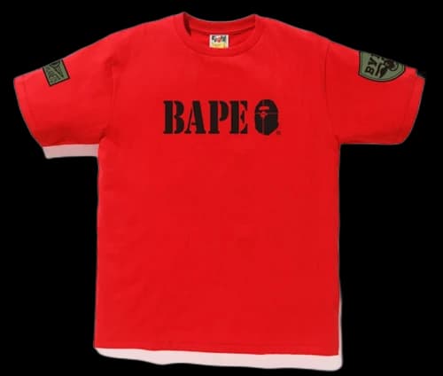 BAPE Military Tee Orange