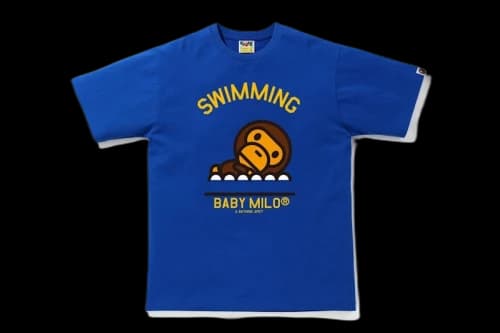 BAPE Milo Swimming Sports Tee Blue