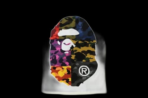 BAPE Mix Camo Big Big Ape Head Tee White