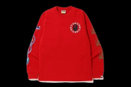 BAPE Ninja L/S Tee Red