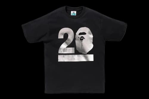 BAPE NW20 BAPE Gallery Kyoto Limited T-Shirt Black/Silver