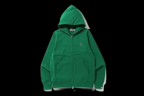 BAPE One Point Full Zip Hoodie Green