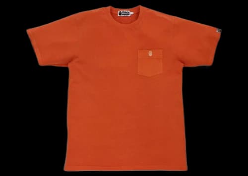 BAPE One Point Overdye Pocket Tee Orange