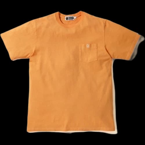BAPE One Point Pocket Overdye Tee Orange