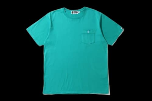 BAPE One Point Pocket Overdye Tee Sax