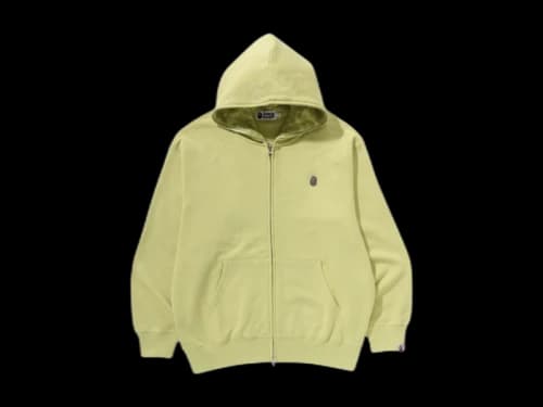 BAPE One Point Relaxed Fit Zip Hoodie Green