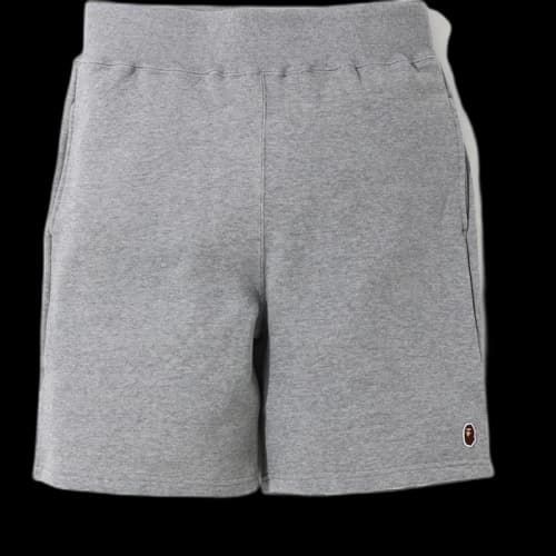 BAPE One Point Sweat Shorts Grey/Yellow
