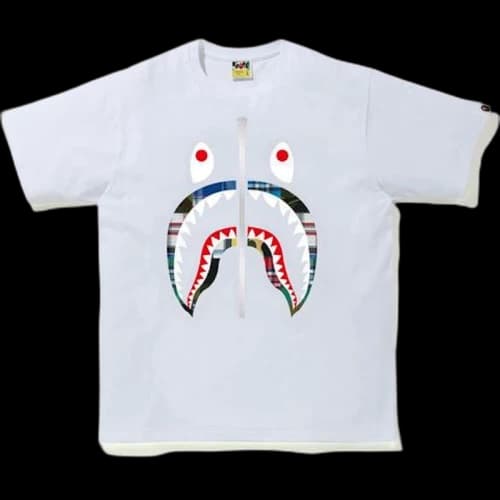 BAPE Patchwork Shark T-Shirt White