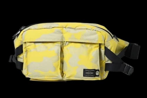 BAPE Porter Reflection Camo Waist Bag Yellow/Gray