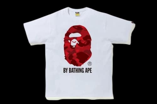 BAPE Reflector Color Camo By Bathing Tee White/Red