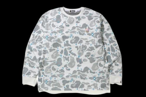 BAPE Relaxed Space Camo LT Tee White