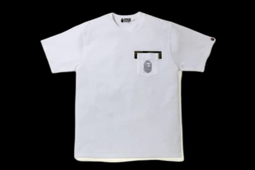 BAPE Reverse Ape Head Pocket Tee White