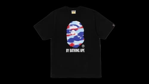 BAPE Screen Camo By Bathing Ape Tee Black