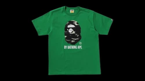 BAPE Screen Camo By Bathing Ape Tee Green