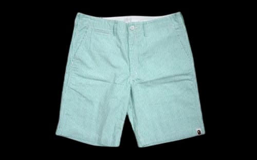 BAPE Seersucker Shorts Green