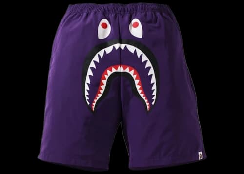 BAPE Shark Beach Shorts (SS21) Purple
