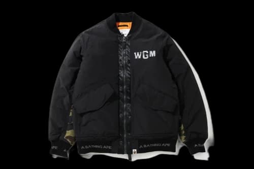 BAPE Shark Bomber Jacket Black