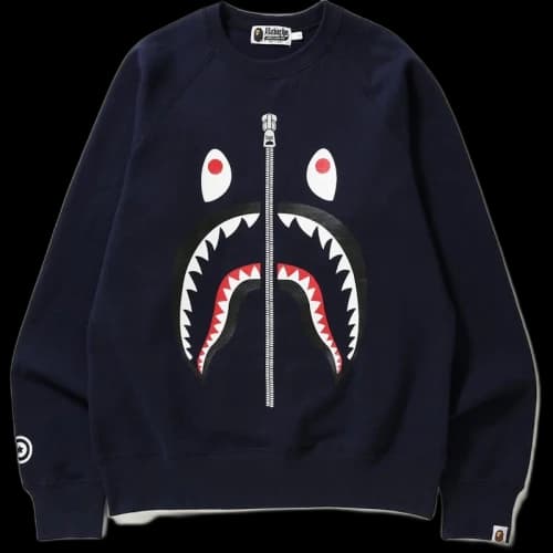 BAPE Shark Crewneck Navy