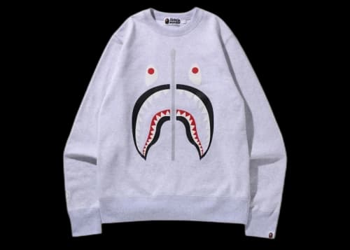 BAPE Shark Crewneck (SS22) Gray