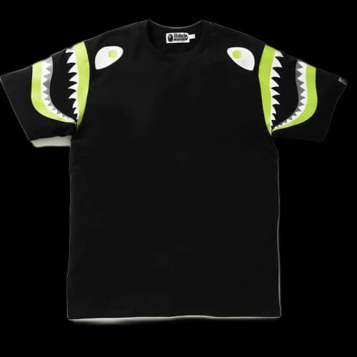 BAPE Shark Shoulder Tee Black
