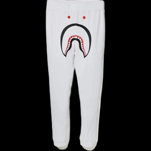 BAPE Shark Slim Sweat Pants White