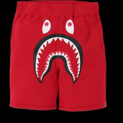 BAPE Shark Sweat Shorts Red/Red