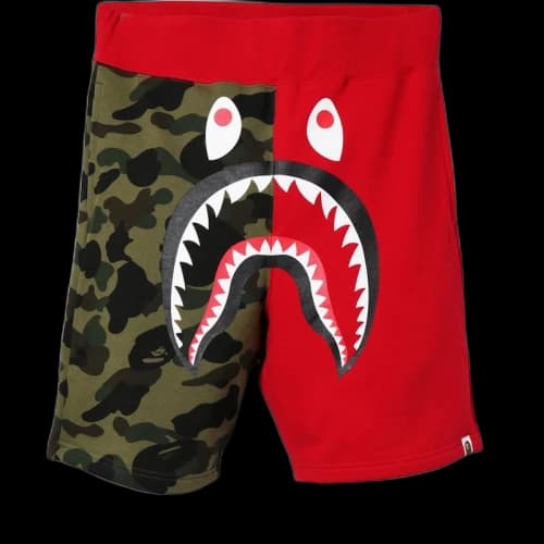 BAPE Shark Sweat Shorts Red