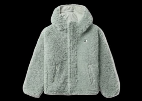 BAPE Sherpa Hoodie Jacket Green